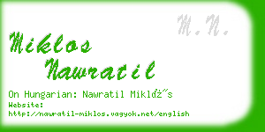 miklos nawratil business card